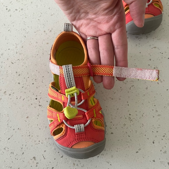 Keen Orange & Red Seacamp lI CNX Hybrid Water Sandals Unisex Toddlers Size 11 - Picture 8 of 15